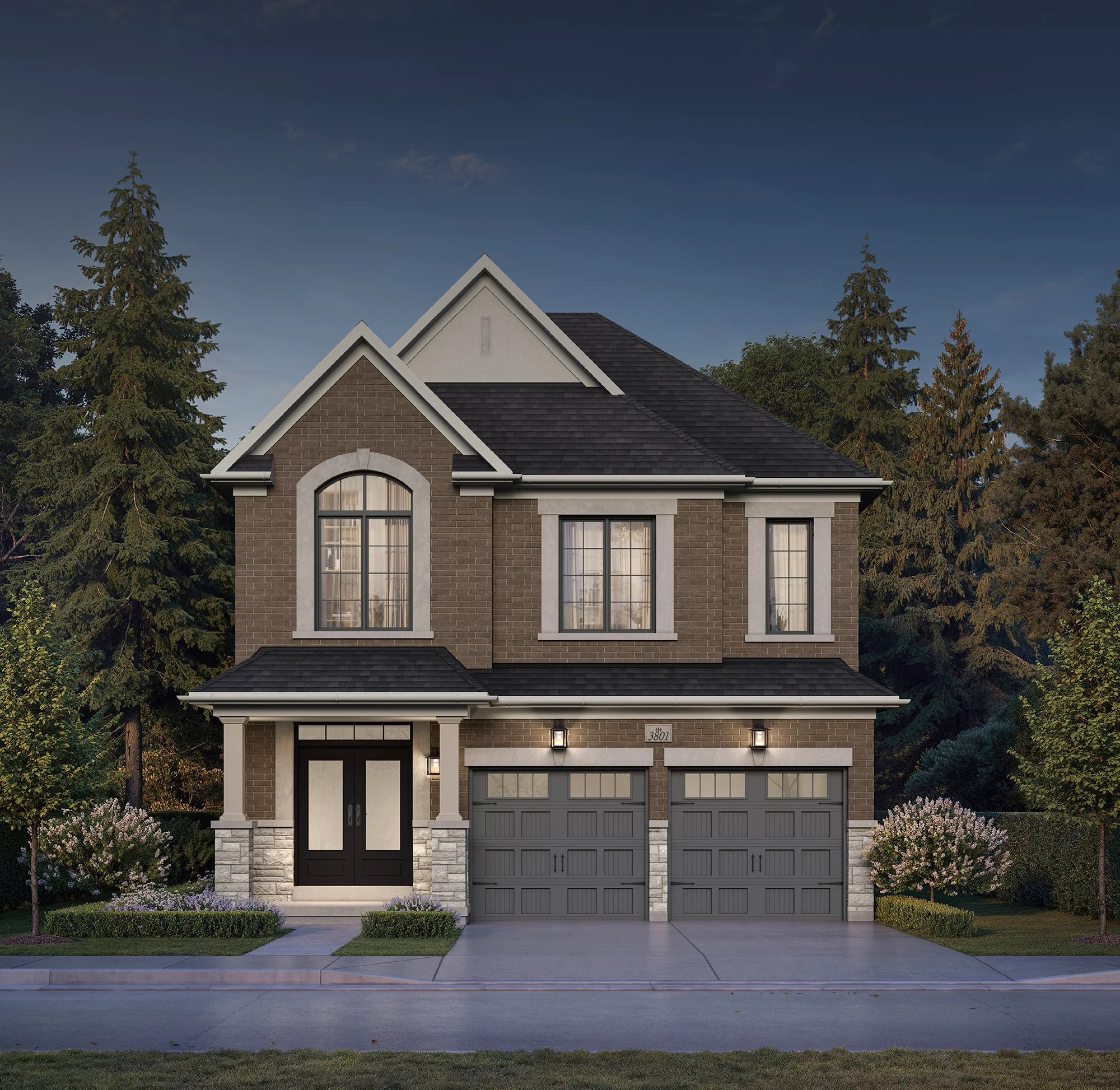 THE AMBERLEY Elevation Rendering 1