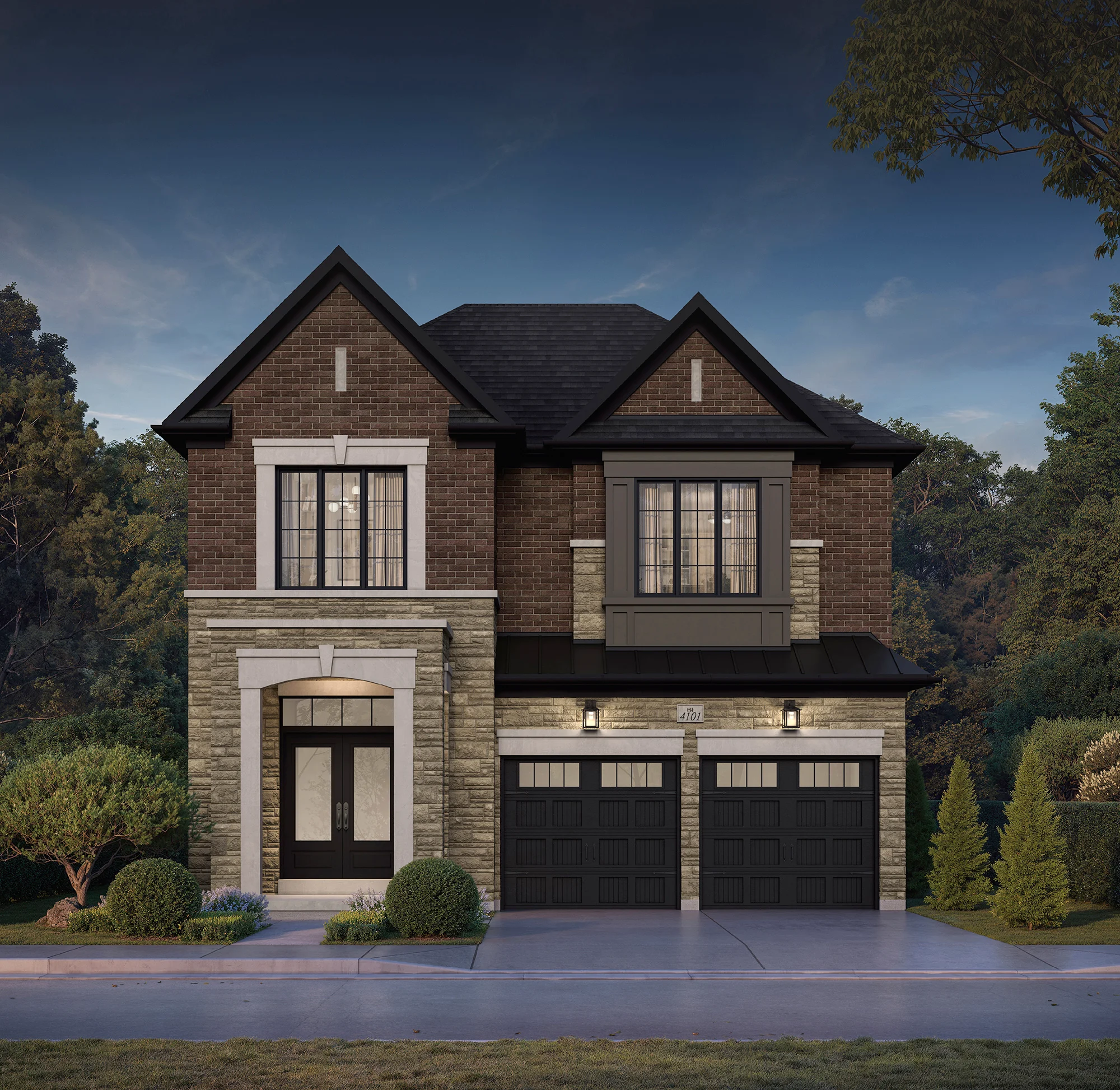 THE THORNBURY Elevation Rendering 1